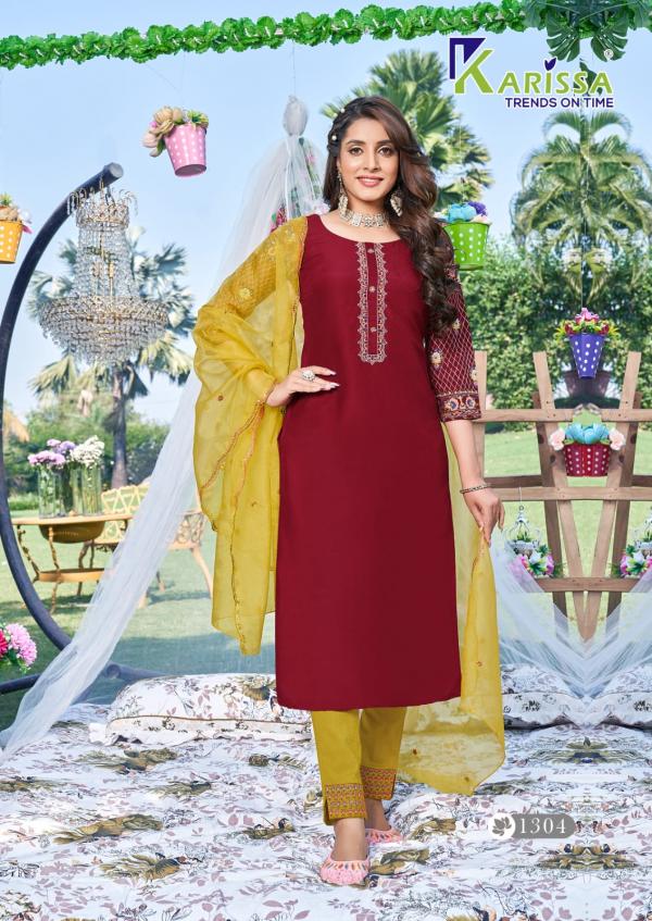 Karissa Maahi Fancy Kurti With Bottom Dupatta Collection